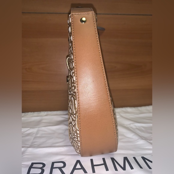 NWT BRAHMIN Small Johanna Shoulder Bag Nutmeg Opulust GOLD One-of-a-Kind - Picture 6 of 12